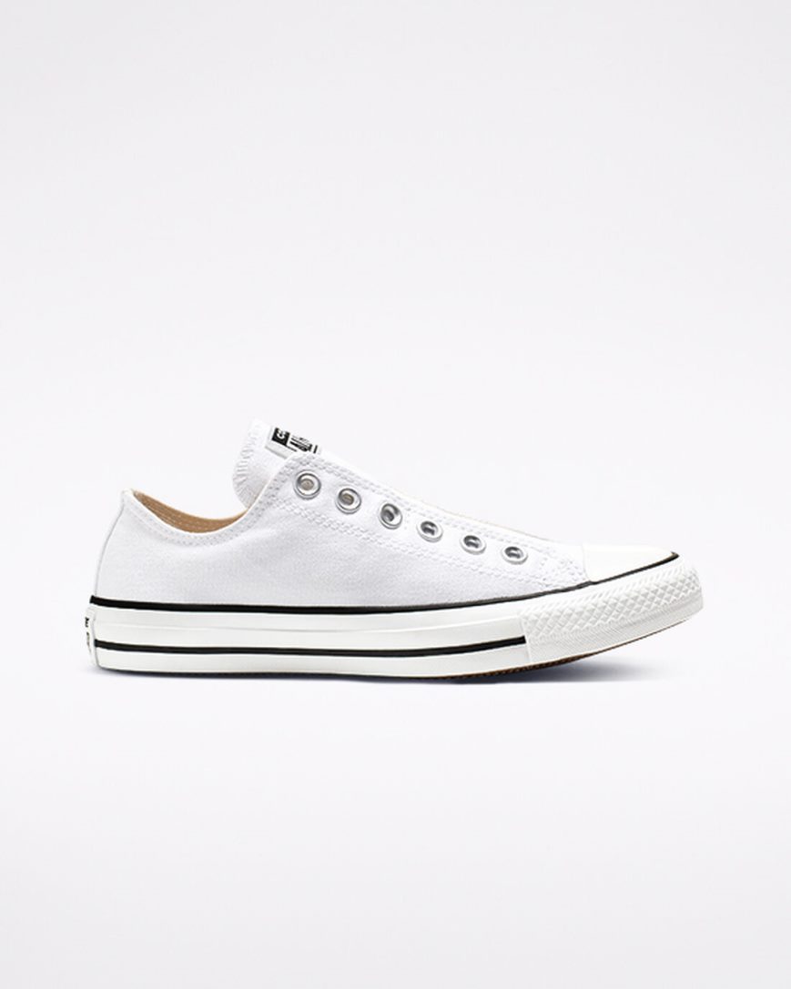 Dámské Boty Slip On Converse Chuck Taylor All Star Bílé Černé Bílé | CZ AJQS19